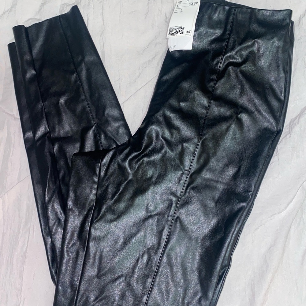 H&M Leather Leggings